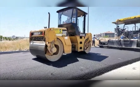 Tepebaşı Belediyesi Fen İşleri Ekipleri İlçenin Dört Bir Yanında Üstyapı Çalışmalarını Sürdürüyor