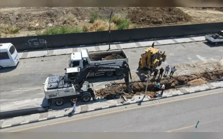 Manisa Büyükşehir Belediyesi Cider Yolu’nda Su Baskınlarını Önleyecek Yağmur Suyu Hattı Çalışmasını Başlattı