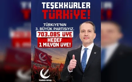 YENİDEN REFAH PARTİSİ GENEL BAŞKANI DR. FATİH ERBAKAN: "MİLLETİMİZ YENİDEN REFAH PARTİSİ'Nİ TÜRKİYE'NİN UMUDU VE GERÇEK ALTERNATİFİ OLARAK GÖRMEKTEDİR"