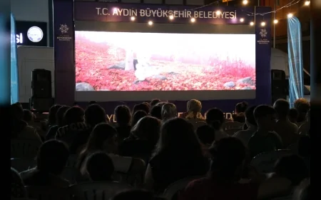 Aydın Büyükşehir Belediye Başkanı Özlem Çerçioğlu’nun Açık Hava Sineması Etkinliği Yenipazar’da Yoğun Katılımla Gerçekleştirildi