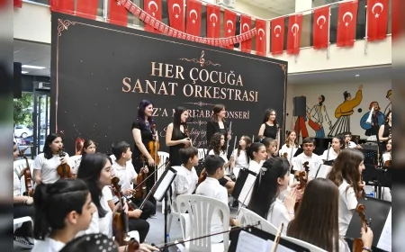 Ankara Büyükşehir Belediyesi “Her Çocuğa Sanat Projesi” ile kurulan çocuk orkestrası 4. yıl konserinde büyük beğeni topladı