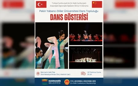 Türkiye – Çin Diplomatik İlişkilerinin 55. Yılında Pekin Yabancı Diller Üniversitesi Marmaris'te Sahne Alacak