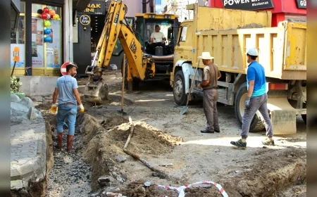 Giresun Belediyesi Kent Genelinde İçme Suyu, Kanalizasyon ve Yağmur Suyu Altyapı Yatırımlarını Sürdürüyor