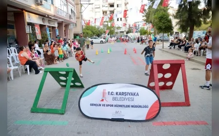 KARŞIYAKA BELEDİYESİ “SOKAK SENİN MAHALLE OLİMPİYATLARI” COŞKULU AÇILIŞLA BAŞLADI