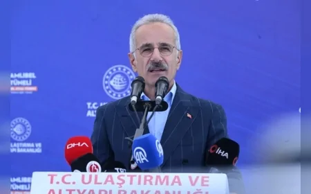 Ulaştırma ve Altyapı Bakanı Abdulkadir Uraloğlu: “Çamlıbel Tüneli ile 13 keskin virajı baypas ederek seyahat süresini 5 dakikaya düşüreceğiz”