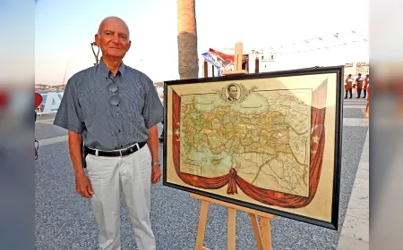 Çeşmeli Yazar Mehmet Culum: “Babamdan Miras Kalan 1926 Tarihli Türkiye Haritasını İlk Kez Hemşerilerimle Paylaştım”