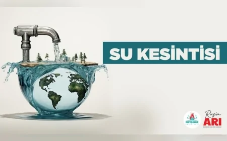Nevşehir'de Fatih Sultan Mehmet ve 350 Evler Mahallesi'nde Planlı Su Kesintisi Uygulanacak