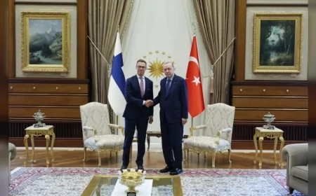Cumhurbaşkanı Recep Tayyip Erdoğan NATO Ankara Zirvesi kapsamında Finlandiya Cumhurbaşkanı Alexander Stubb ile görüştü