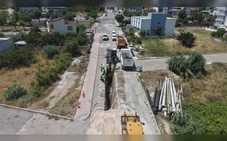 Manisa MASKİ Ahmet Bedevi Mahallesi’nde yağmur suyu hattını yenileyerek taşkın riskini azaltmayı hedefliyor