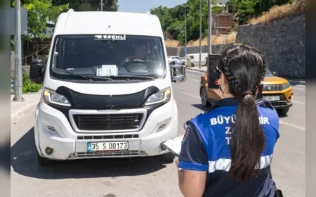 İzmir’de Ticari Araçlara Klima Denetimi İlk 20 Dakikada 30 Sürücüye Ceza Getirdi