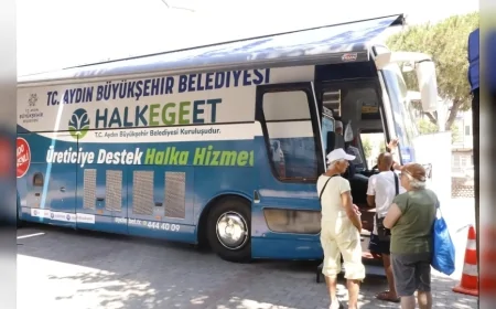 Aydın Büyükşehir Belediye Başkanı Özlem Çerçioğlu’nun Mobil Halk Ege Et Hizmeti Güzelçamlı’da Yoğun İlgi Gördü