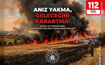 Çorum Valiliği anız yangınlarına karşı vatandaşlara duyarlılık çağrısı yaptı