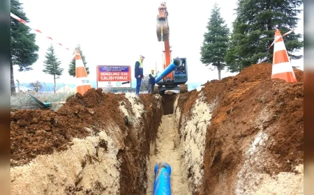 Acıpayam’da asbestli borular tarihe karışıyor
