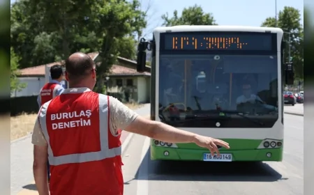 Bursa Büyükşehir Belediyesi Toplu Taşıma Araçlarında Yaz Boyunca Klima Denetimlerini Aralıksız Sürdürüyor