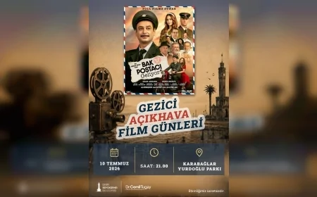 İzmir Büyükşehir Belediyesi Gezici Açıkhava Film Günleri Karabağlar’da “Bak Postacı Geliyor” Gösterimiyle Başlıyor
