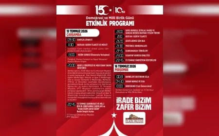 Elazığ'da 15 Temmuz Demokrasi ve Milli Birlik Günü anma programı gün boyu düzenlenecek etkinliklerle gerçekleştirilecek