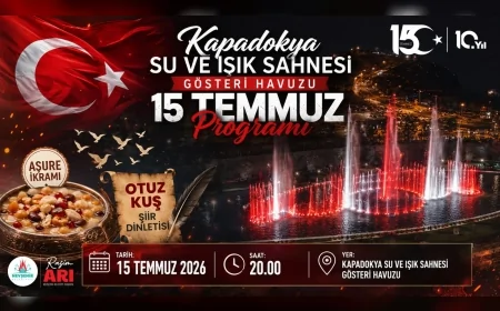 Nevşehir Belediye Başkanı Rasim Arı, 15 Temmuz anma programına vatandaşları Kapadokya Su ve Işık Sahnesi'ne davet etti