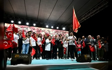 Malatya'da 15 Temmuz Demokrasi ve Millî Birlik Günü programında binlerce vatandaş tek yürek oldu
