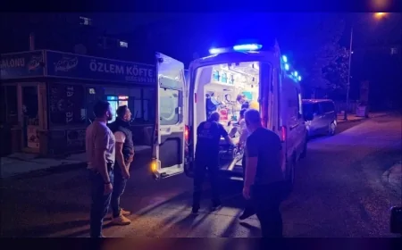 Çorum'da akrabalar arasında alacak verecek tartışması kavgaya dönüştü bir kişi bıçakla yaralandı