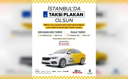 İstanbul’da uygulama bazlı taksi modeli için 9. ihale 21 Temmuz’da yapılacak 250 yeni plaka tahsis edilecek