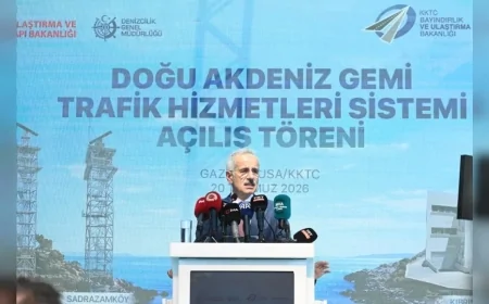 ULAŞTIRMA VE ALTYAPI BAKANI ABDULKADİR URALOĞLU: “DOĞU AKDENİZ GEMİ TRAFİK HİZMETLERİ SİSTEMİ İLE MAVİ VATANIMIZDA GEMİ TRAFİĞİNİ KESİNTİSİZ İZLEYECEĞİZ”