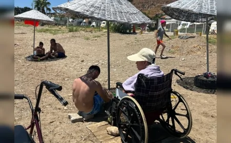 Narlıdere Belediyesi özel gereksinimli bireyler ve çocukları erişilebilir etkinlikle denizle buluşturdu