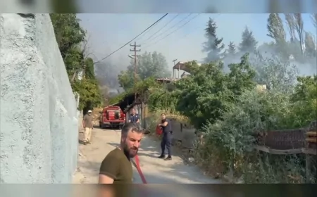 Ankara Altındağ Solfasol Mahallesi'nde Çıkan Yangında 4 Metruk Gecekondu Kullanılamaz Hale Geldi