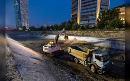 İzmir Büyükşehir Belediyesi İZSU Manda Çayı’nda 7 gün 24 saat sürecek kapsamlı temizlik çalışmasını başlattı