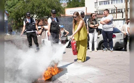 Keçiören Belediyesi personeline afet farkındalığı ve yangınla mücadele eğitimi verildi