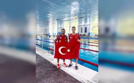 Denizli Büyükşehir Belediyesporlu yüzücüler Bulgaristan ve Konya’dan 8 altın madalyayla döndü