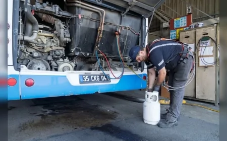 İzmir Büyükşehir Belediyesi ESHOT Genel Müdürlüğü yaz sıcaklarına karşı bin 700’ü aşkın otobüste klima bakımını kesintisiz sürdürüyor