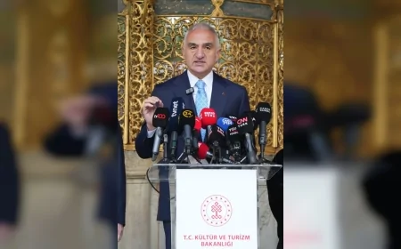 Kültür ve Turizm Bakanı Mehmet Nuri Ersoy: “Ayasofya'da tarihin en kapsamlı restorasyonunu kararlılıkla sürdüreceğiz”