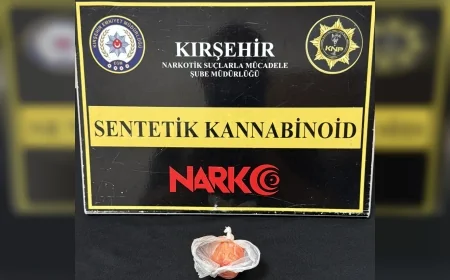 Kırşehir İl Emniyet Müdürlüğü koordinesindeki operasyonda sentetik kannabinoid hammaddesi ele geçirildi, 2 şüpheli tutuklandı