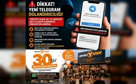 Telegram Hesaplarını Hedef Alan Sahte “Köfteci Yusuf 30. Yıl Hediyesi” Kampanyasına Karşı Kritik Uyarı