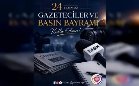 Çorum Ticaret ve Sanayi Odası: “24 Temmuz Gazeteciler ve Basın Bayramı'nı kutluyor, tüm basın mensuplarımıza başarılar diliyoruz”