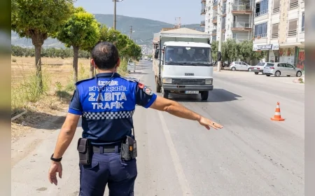 İzmir Büyükşehir Belediyesi Tarım İşçisi Servislerini Denetledi, Korsan Taşımacılık Yapan Araçlar Trafikten Men Edildi