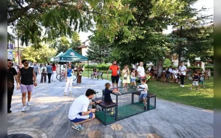 Denizli Çamlık Bulvarı Yayalaştırma Projesi Yüzlerce Vatandaşı Etkinliklerle Buluşturdu
