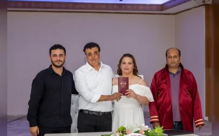 İzmir Büyükşehir Belediyesi Türk İşaret Dili Desteğiyle Sağır Çift Nikâhta Mutluluğa “Evet” Dedi