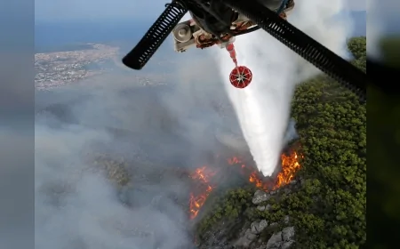 Orman Genel Müdürlüğü Kaş’taki Orman Yangınında Enerjinin Düşürüldüğünü Açıkladı Mücadele Havadan ve Karadan Sürüyor
