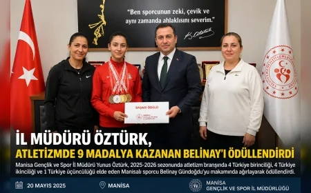 Manisa Gençlik ve Spor İl Müdürü Yunus Öztürk: “Belinay, Manisa’mızı ve ülkemizi en iyi şekilde temsil edecektir”