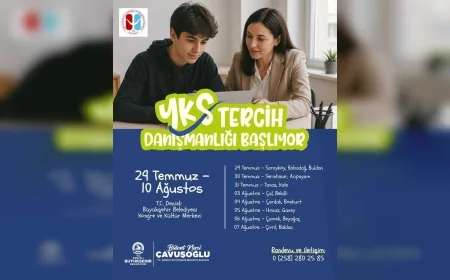 Denizli Büyükşehir Belediyesi üniversite adayları için ücretsiz YKS tercih danışmanlığı hizmeti başlatıyor