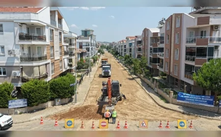 Aydın Büyükşehir Belediye Başkanı Özlem Çerçioğlu: “Kentimizin dört bir yanında yol yapım ve yenileme çalışmalarına eş zamanlı olarak devam ediyoruz”