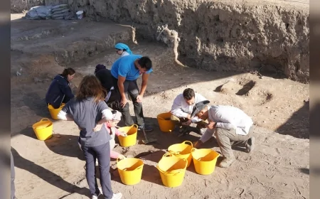 Eskişehir Büyükşehir Belediyesi Küllüoba Arkeoloji Kampı'nda genç gönüllüler tarihi kazıları yerinde deneyimledi
