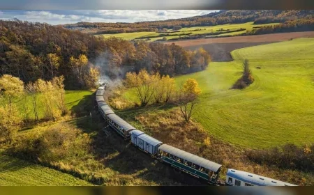 Çekya'da 1898'den Günümüze Ulaşan Tarihi Buharlı Tren Hattı Ziyaretçileri Geçmişe Yolculuğa Çıkarıyor