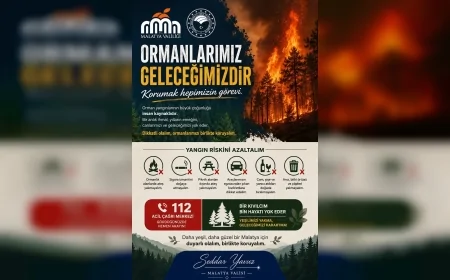 Malatya Valiliği: “Orman Yangınlarına Karşı Dikkatli ve Duyarlı Olalım”