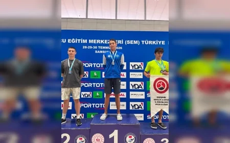 Bursa Büyükşehir Belediyespor, SEM Yüzme Türkiye Şampiyonası Final Yarışları’nda 1 altın ve 2 bronz madalya kazandı