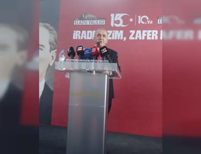 Elazığ Valisi Numan Hatipoğlu: “15 Temmuz, milletimizin demokrasiye ve millî iradeye sahip çıktığı tarihi bir destandır”