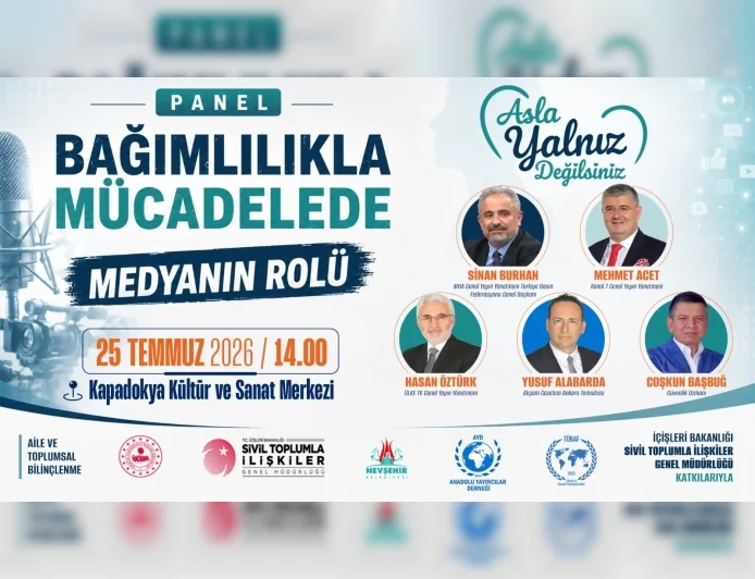 Nevşehir Belediye Başkanı Rasim Arı’nın öncülüğünde “Bağımlılıkla Mücadelede Medyanın Rolü” paneli 25 Temmuz’da düzenlenecek