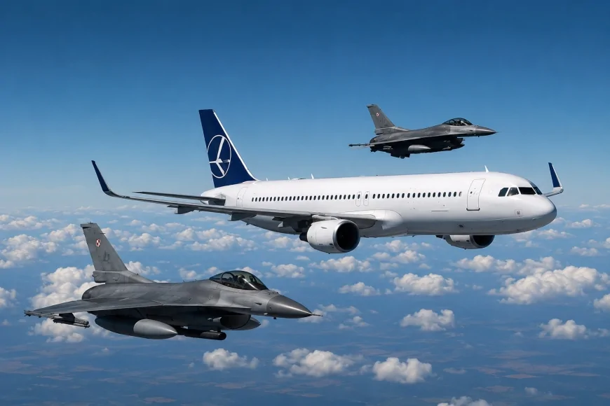 Milli Savunma Bakanlığı Türk hava sahasında 7500 kodu veren LOT uçağına F-16 savaş uçaklarıyla refakat edildiğini açıkladı