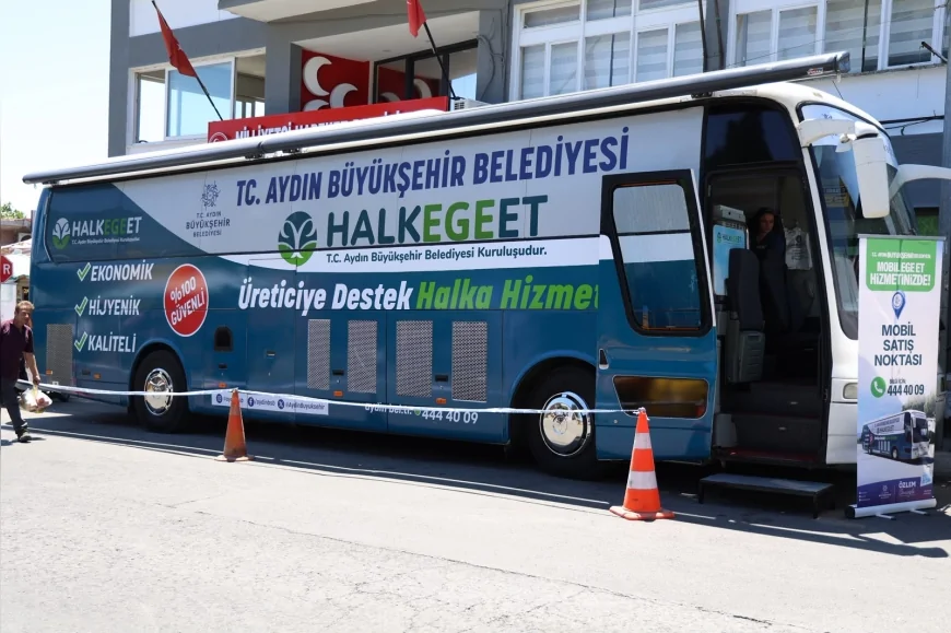 Aydın Büyükşehir Belediye Başkanı Özlem Çerçioğlu’nun Halk Ege Et projesi Bozdoğan’da yoğun ilgi gördü